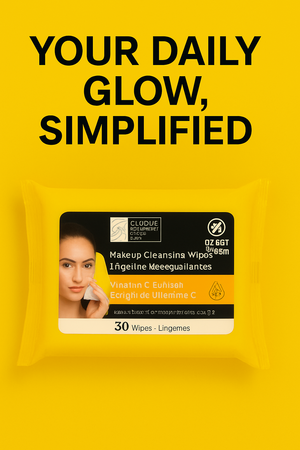 Global Beauty Care Makeup Cleansing Wipes  – 30 Count, Enriched with Vitamins A, C & E, Refreshing & Gentle Face Wipes for Makeup Removal and Skin Hydration