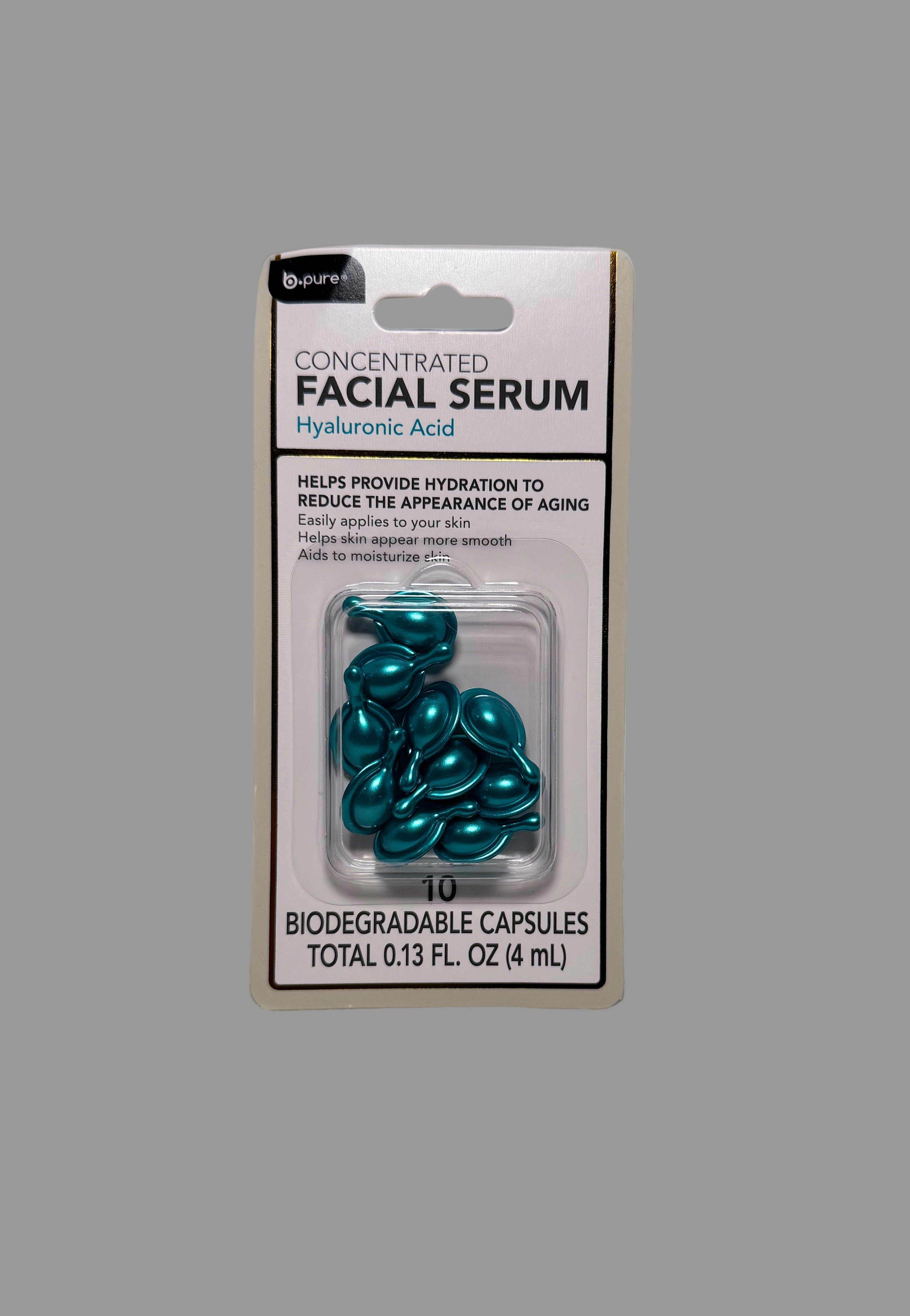 B.Pure Concentrated Facial Serum – Biodegradable Capsules